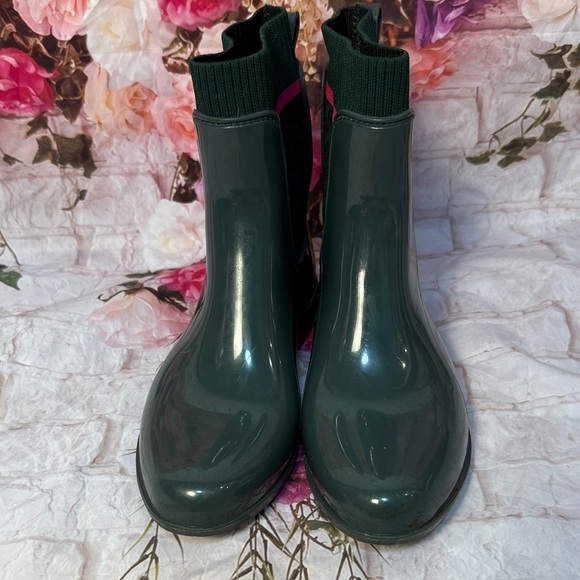 Coach Green Rubber Pull on Rainboots - Picture 3 of 10